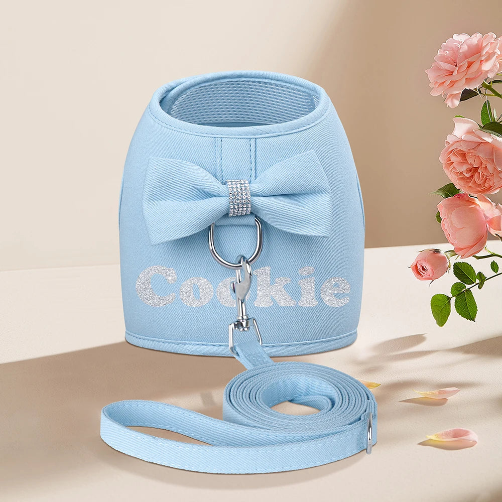 Bow Charm Personalize Harness Set