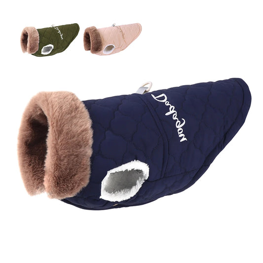 Polar Paw Fur Collar Vest Jacket