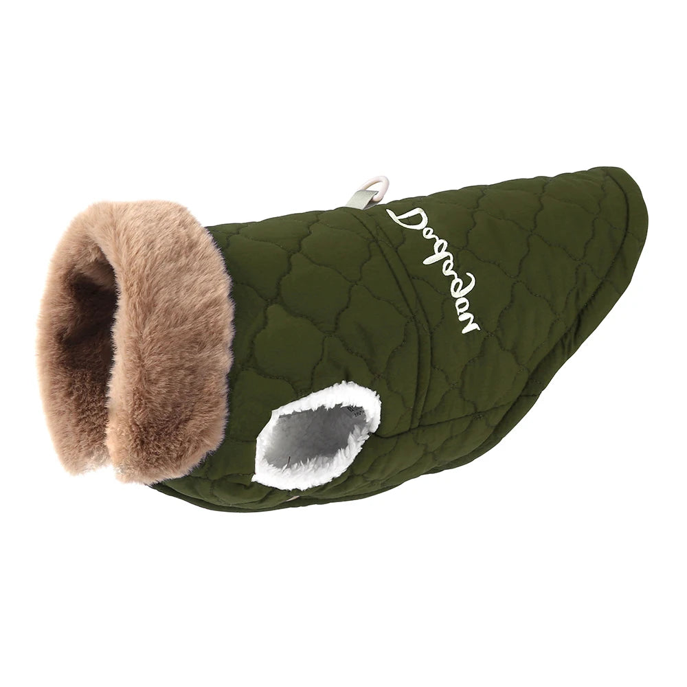 Polar Paw Fur Collar Vest Jacket