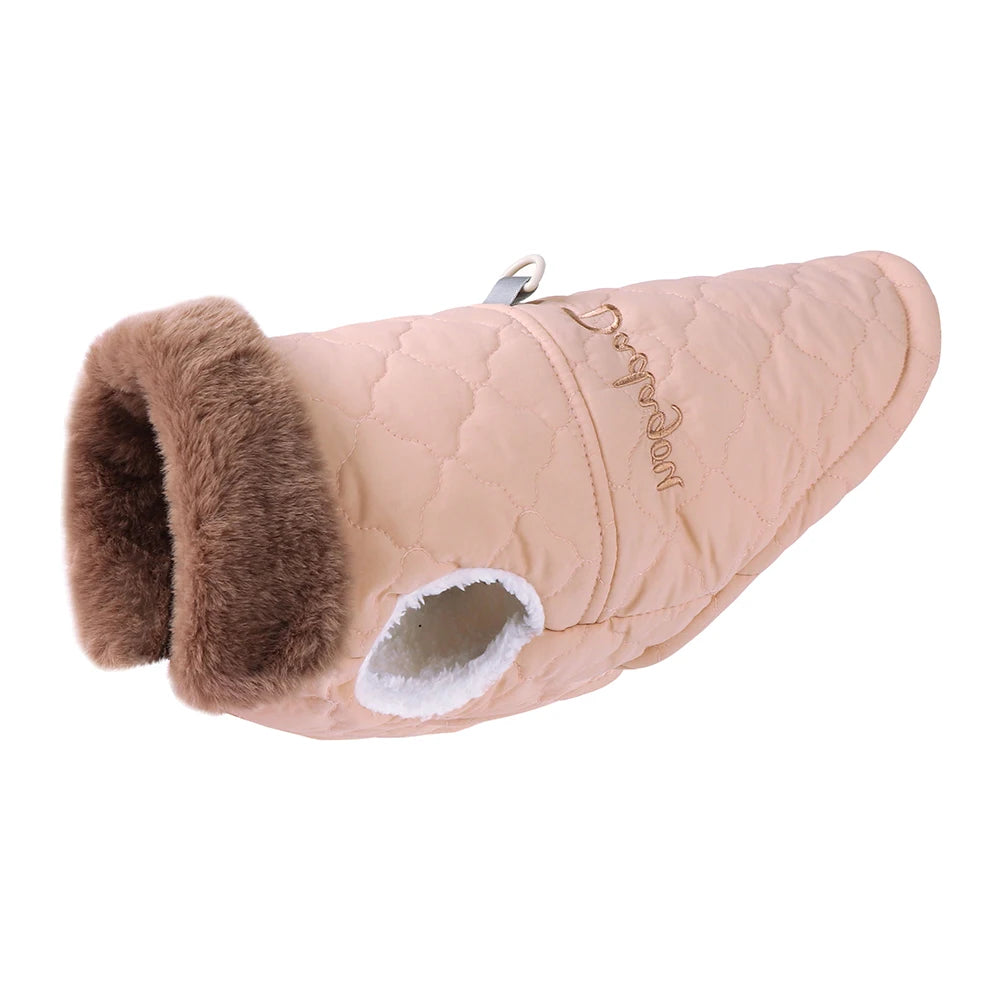 Polar Paw Fur Collar Vest Jacket