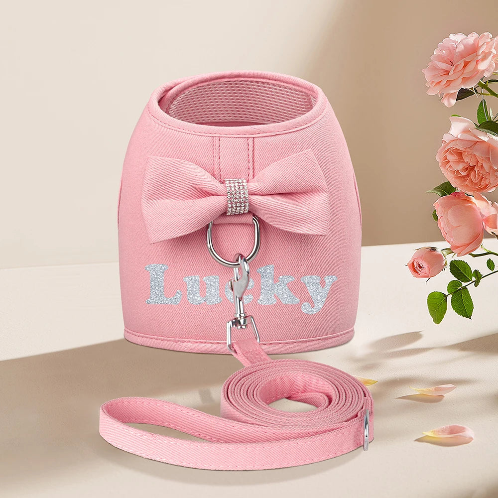 Bow Charm Personalize Harness Set