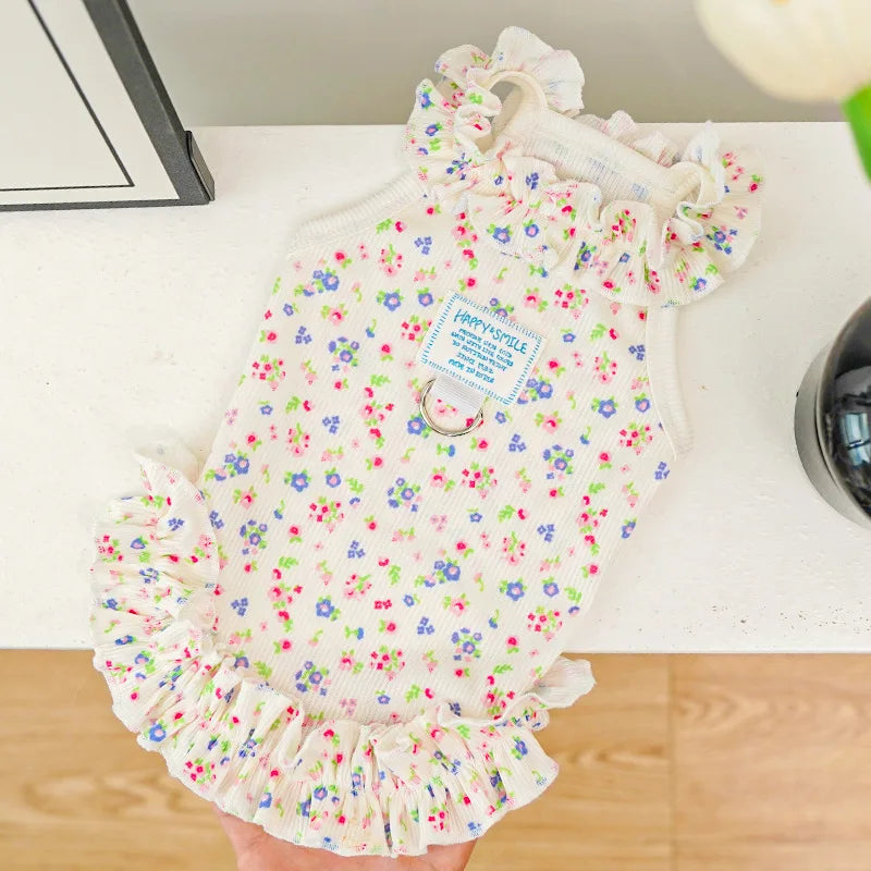 Pretty Petal & Heart Puppy Dress